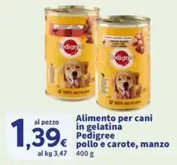 Sigma Alimento per cani in gelatina Pedigree pollo e carote, manzo offerta