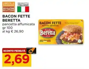 Alì Supermercati Bacon Fette Beretta offerta