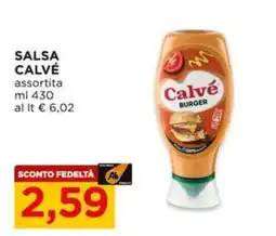 Alì Supermercati Salsa Calvé Burger offerta