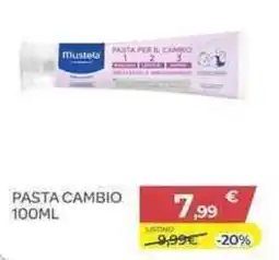 Bimbo Store Mustela Pasta per il cambio offerta