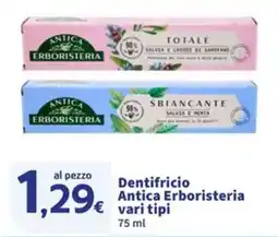 Sigma Dentifricio Antica Erboristeria offerta
