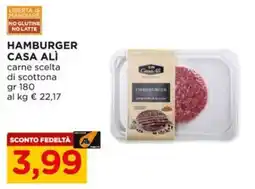 Alì Supermercati HAMBURGER CASA ALÌ offerta