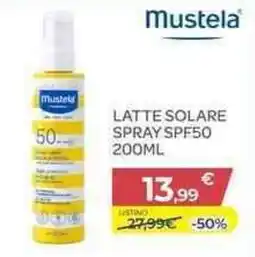 Bimbo Store Mustela Latte Solare Spray SPF50 offerta