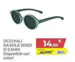 Bimbo Store OCCHIALI DA SOLE VERDI offerta