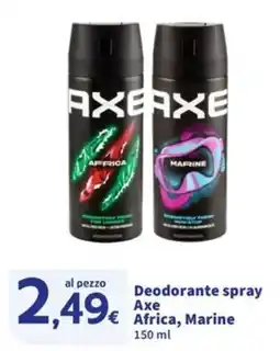 Sigma Deodorante spray Axe Africa, Marine offerta
