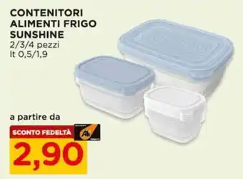 CONTENITORI ALIMENTI FRIGO SUNSHINE