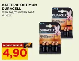 Alì Supermercati Batterie Optimum Duracell offerta