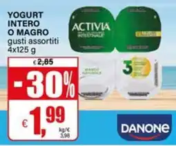 Il Gigante YOGURT INTERO O MAGRO ACTIVIA offerta