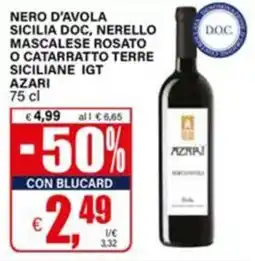 Il Gigante NERO D'AVOLA AZARI offerta