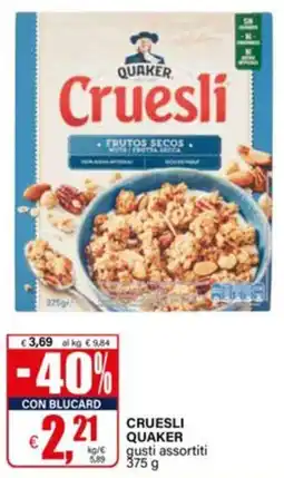 Il Gigante Cruesli Quaker offerta