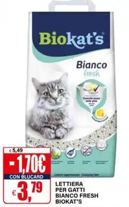 Il Gigante Lettiera per gatti Bianco Fresh Biokat's offerta