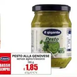 Il Gigante il gigante Pesto offerta