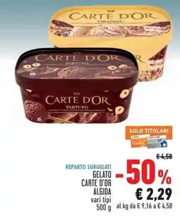 Conad Superstore Gelato Carte D'Or Algida offerta