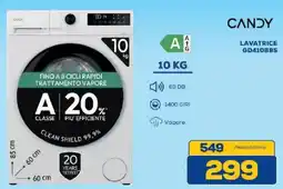 Euronics Bruno Lavatrice Candy GD410B8S offerta