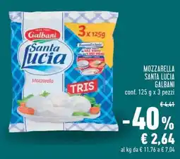 Conad Superstore Mozzarella Santa Lucia Galbani offerta