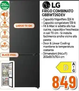 Expert LG FRIGO COMBINATO GBBW726DEV offerta