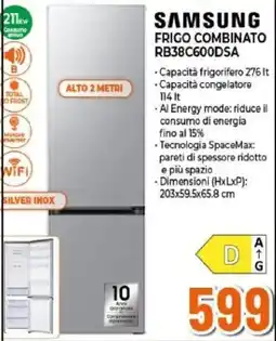 Expert SAMSUNG FRIGO COMBINATO RB38C600DSA offerta