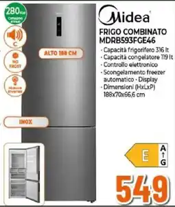 Expert Midea FRIGO COMBINATO MDRB593FGE46 offerta