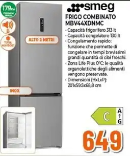 Expert smeg FRIGO COMBINATO MBV44XDNMC offerta