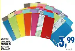 DEM XOFFICE QUADERNO SPIRALE A4 offerta