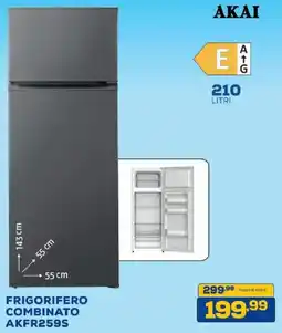 Euronics Bruno AKAI FRIGORIFERO COMBINATO AKFR259S offerta