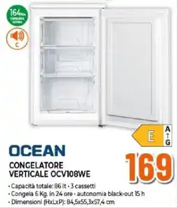 Expert OCEAN CONGELATORE VERTICALE OCV108WE offerta