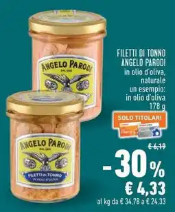Conad Superstore Filetti di Tonno Angelo Parodi offerta