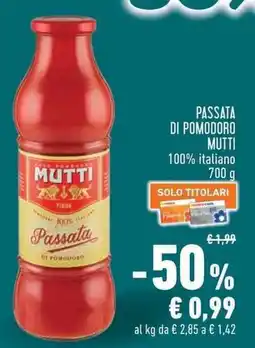 Conad Superstore Passata di pomodoro Mutti offerta