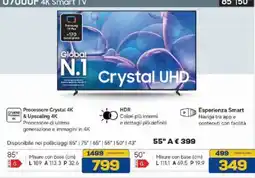 Euronics Bruno Samsung 4K Smart TV offerta
