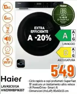 Expert Haier LAVASCIUGA HWD100BP16357 offerta