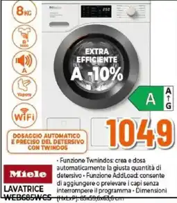 Expert LAVATRICE Miele WEB685WCS offerta