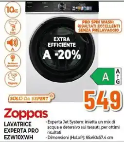 Expert Zoppas LAVATRICE EXPERTA PRO offerta