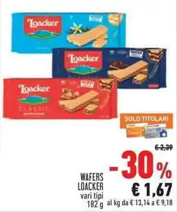 Conad Superstore WAFERS LOACKER offerta