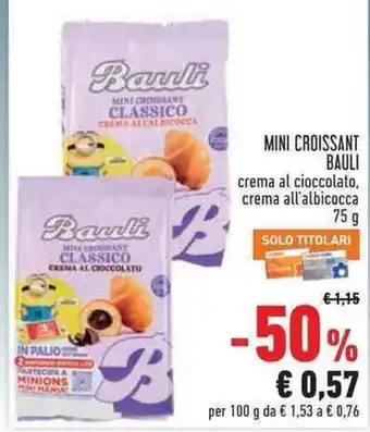 Mini croissant Bauli