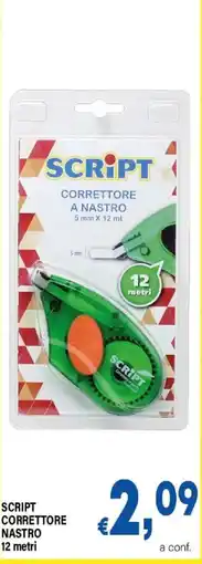 DEM SCRIPT CORRETTORE NASTRO offerta