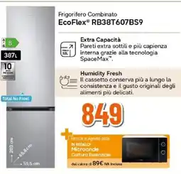 Expert Samsung Frigorifero Combinato EcoFlex RB38T607BS9 offerta