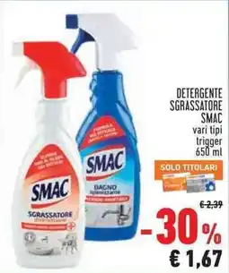 Conad Superstore Detergente sgrassatore SMAC offerta