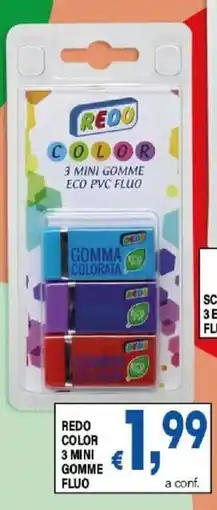 DEM Redo color 3 mini gomme fluo offerta
