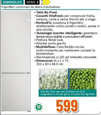 Frigorifero combinato da libera installazione