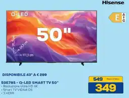 Euronics Bruno Hisense 50E79S - Q-LED SMART TV 50" offerta