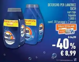 Conad Superstore Detersivo per lavatrice DASH offerta