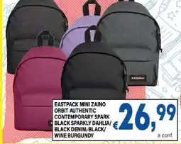 DEM EASTPACK MINI ZAINO ORBIT AUTHENTIC offerta