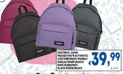 DEM EASTPACK ZAINO PADDLED PAK'R AUTHENTIC CONTEMPORARY SPARKLY offerta