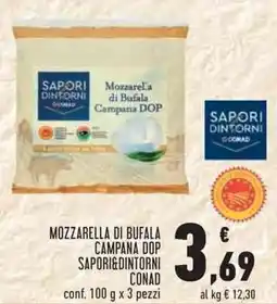 Conad Superstore Mozzarella di Bufala Campana DOP Saporidintorni offerta