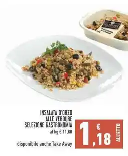 Conad Superstore INSALATA D'ORZO ALLE VERDURE SELEZIONE GASTRONOMIA offerta
