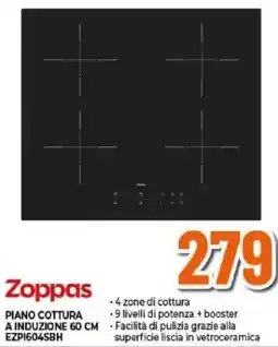 Expert Zoppas PIANO COTTURA A INDUZIONE 60 CM offerta