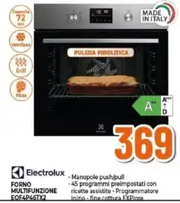Expert Electrolux FORNO MULTIFUNZIONE offerta