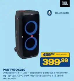 Euronics Bruno JBL PARTYBOX310 offerta