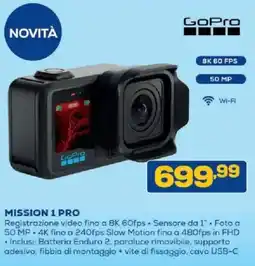 Euronics Bruno GoPro MISSION 1 PRO offerta
