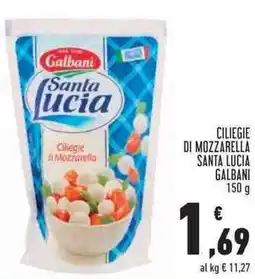 Conad Superstore Ciliegie di Mozzarella Santa Lucia Galbani offerta